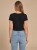 Koszulka Damska Calvin Klein Czarna Dekolt V back