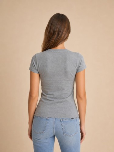Koszulka Damska Calvin Klein Szara back