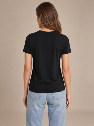Koszulka Calvin Klein Damska Czarna back