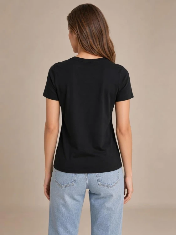 Koszulka Calvin Klein Damska Czarna back