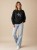Bluza Damska Calvin Klein Czarna Bez Kaptura front