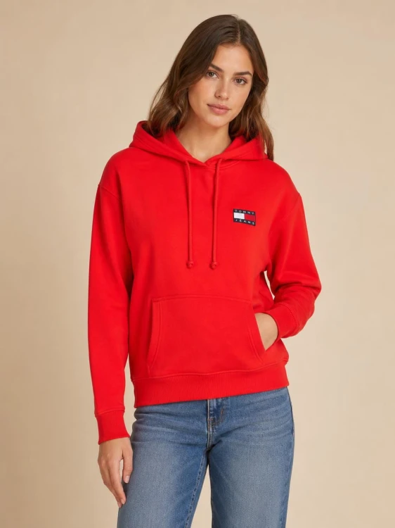 Bluza Damska Tommy Jeans czerwona front