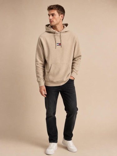 Bluza Męska Tommy Jeans Beżowa front