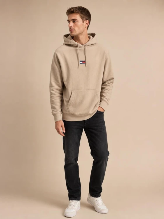 Bluza Męska Tommy Jeans Beżowa front