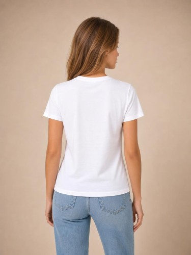 Koszulka Damska Tommy Jeans Biała back