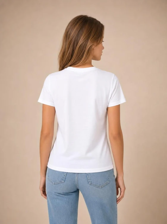 Koszulka Damska Tommy Jeans Biała back