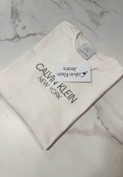 Koszulka Damska Calvin Klein Z Długim Rękawem Longsleeve Biała
