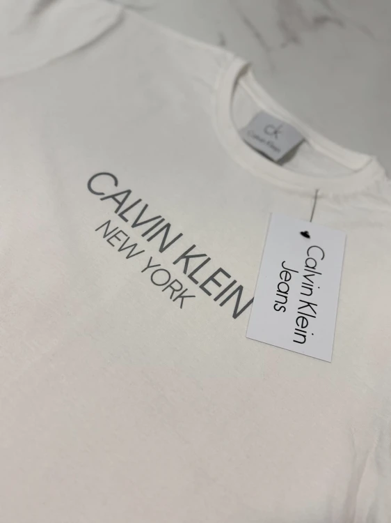 Koszulka Damska Calvin Klein Z Długim Rękawem Longsleeve Biała