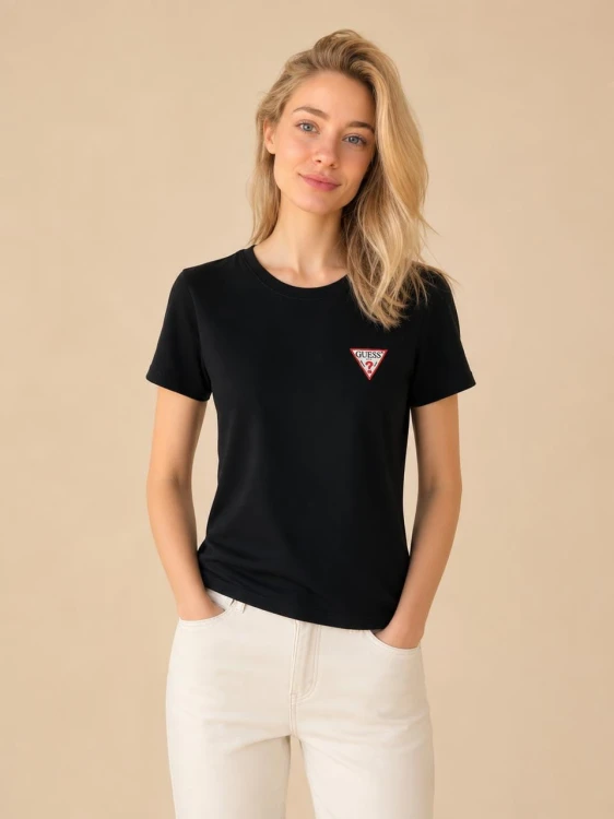 Koszulka Damska Guess USA Czarna front
