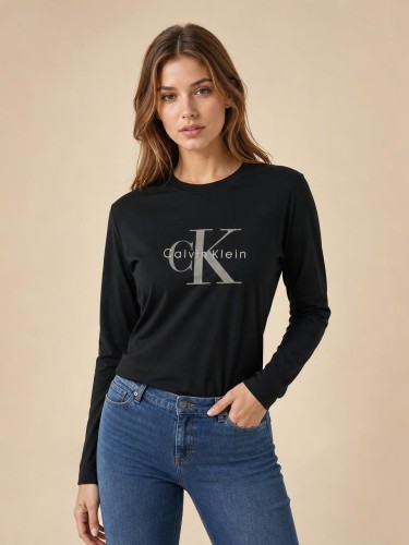 Koszulka Damska Calvin Klein Z Długim Rękawem Longsleeve front