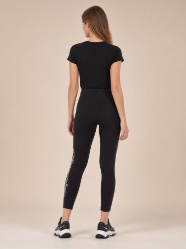 Legginsy Damskie Champion Czarne back
