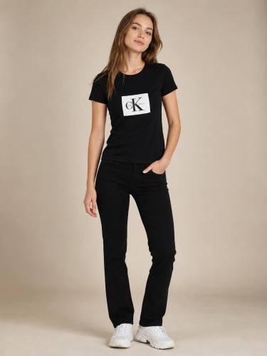 Koszulka Damska Calvin Klein Czarna front