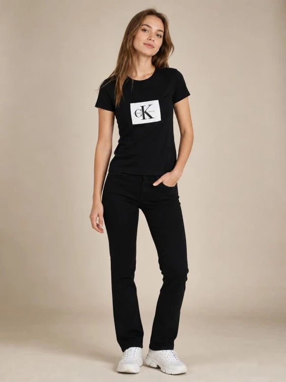 Koszulka Damska Calvin Klein Czarna front