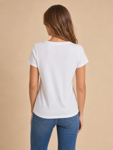 Koszulka Damska Tommy Jeans Biała back