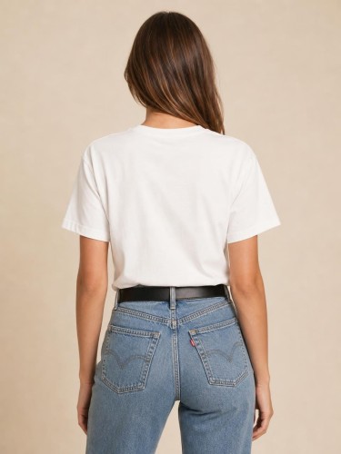 Koszulka Damska Calvin Klein Biała Haft back