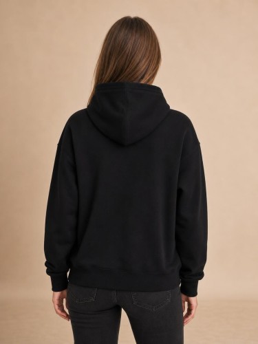 Bluza Damska The North Face Czarna Niebieskie logo back