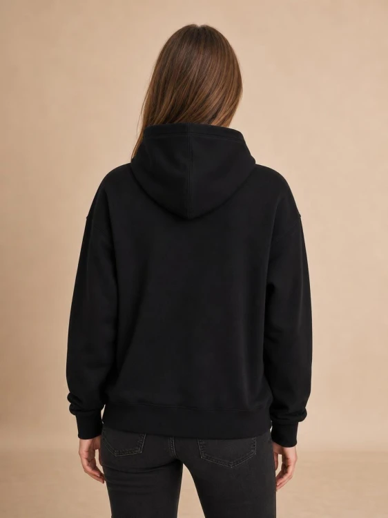 Bluza Damska The North Face Czarna Niebieskie logo back