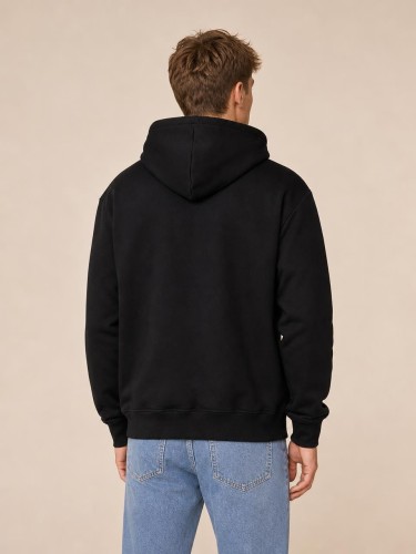 Bluza Męska The North Face Czarna Niebieskie logo back