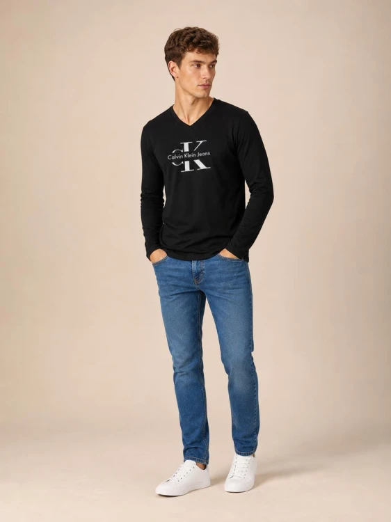 Koszulka Męska Calvin Klein Z Długim Rękawem Longsleeve front