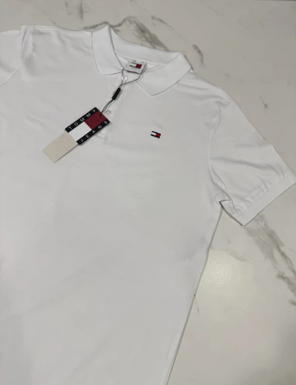 Koszulka POLO Męska Tommy Jeans Biała