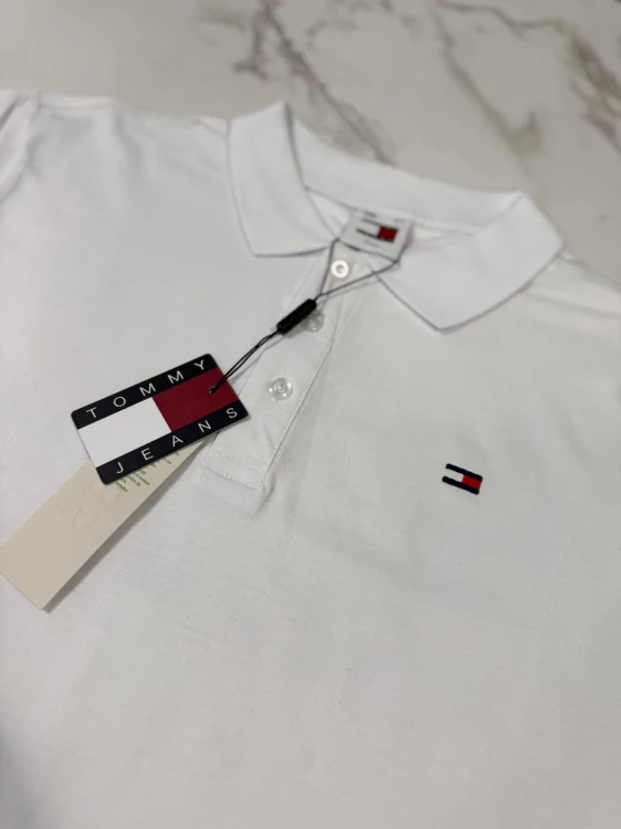 Koszulka POLO Męska Tommy Jeans Biała