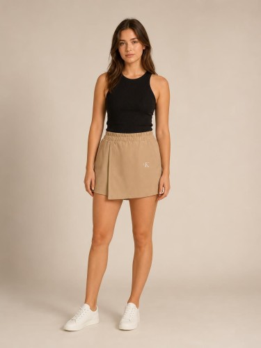 Spódnico spodenki Damskie Calvin Klein Brąz front